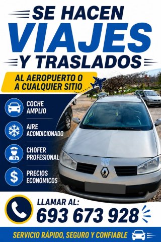 Se hacen viajes expresos al aeropuerto y a cualqui