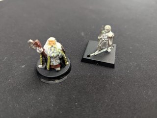 Aragorn, Frodo, Enano metal y guerreros ESDLA LOTR