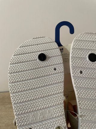 Infradito Axa 37 oro e bianche