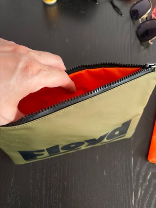 Organizador de viaje Floyd verde y naranja