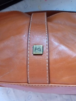 Bolso Purificación García de cuero marrón