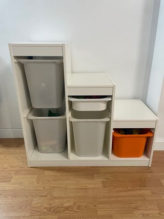 Mueble Escalera Almacenaje Blanco IKEA