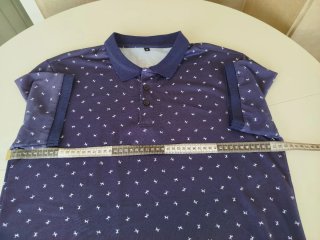 Bonito Polo Azul Marino T/S Shein