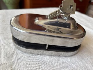 Cerradura para puerta de cristal con dos llaves