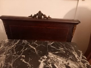 Mesita vintage mármol y madera
