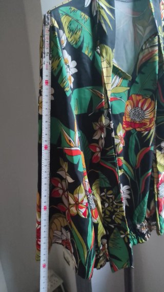 Camicia Floreale con nastro Taglia S/M
