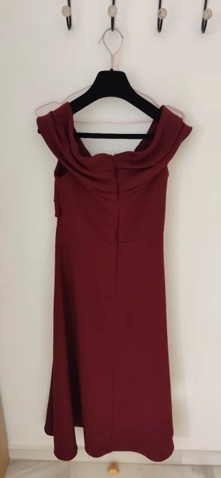 Vestido invitada Purificación García rojo Talla M