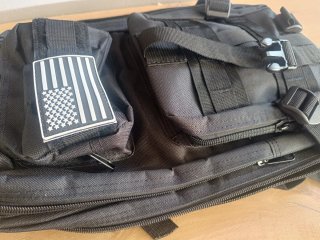 Mochila táctica negra 25L
