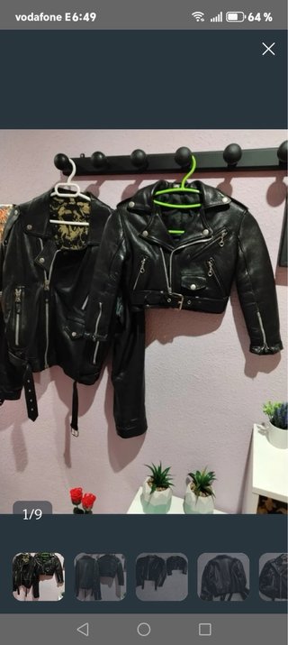 2 Cazadoras de cuero negras