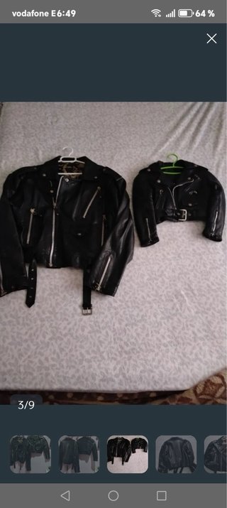 2 Cazadoras de cuero negras