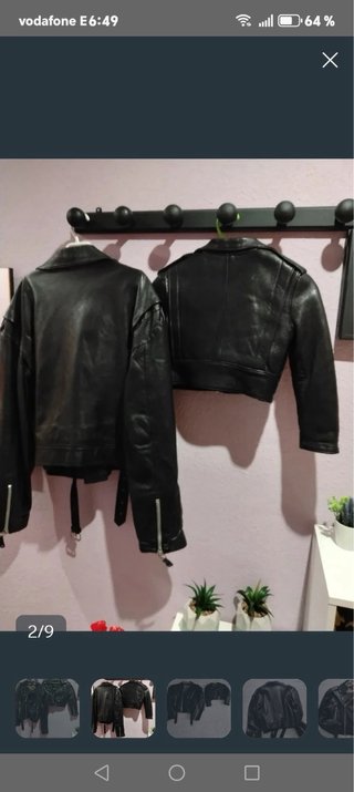 2 Cazadoras de cuero negras
