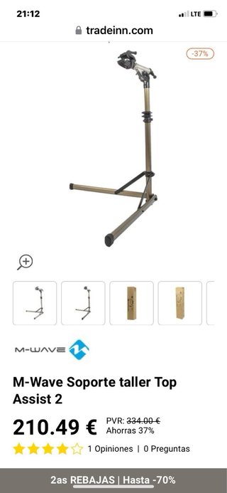 Potro de bicicleta plegable