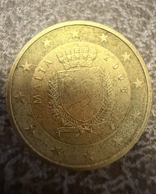 Moneda 0,50 Malta 2008