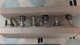 6 Clavijas en línea para guitarra Stratocaster