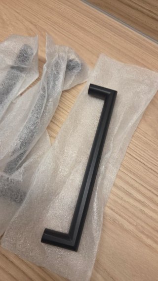 Tirador negro para cajón (pack 6)