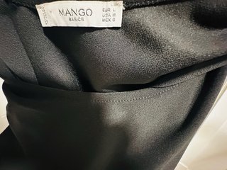 Vestido Negro Mango Talla L