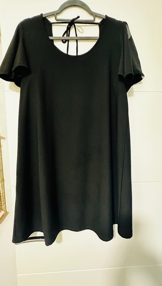 Vestido Negro Mango Talla L