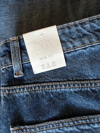Vaqueros Mom Fit Azules Nuevos Talla 40/ L