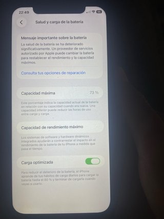 iPhone 11 64GB Negro 73% de bateria