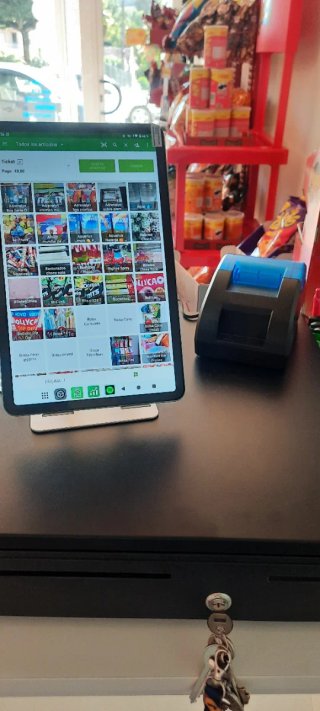Caja Registradora con Tablet e Impresora