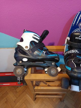 Patines 4 Ruedas Niños Talla Ajustable Talla 28/33