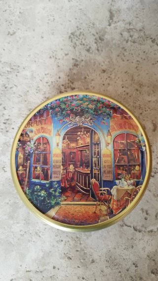 Scatola Latta Jacobsens Bakery Vintage Lattina