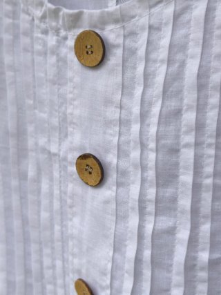 Vestido de lino blanco