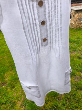 Vestido de lino blanco