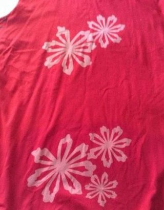 Falda roja estampada talla única