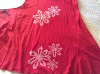 Falda roja estampada talla única