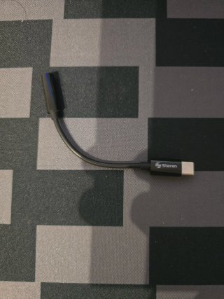 Adaptador USB-C a 3.5mm Steren Negro