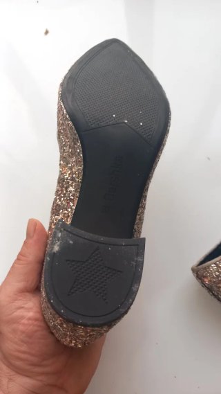 Zapatos tacón purpurina plateados