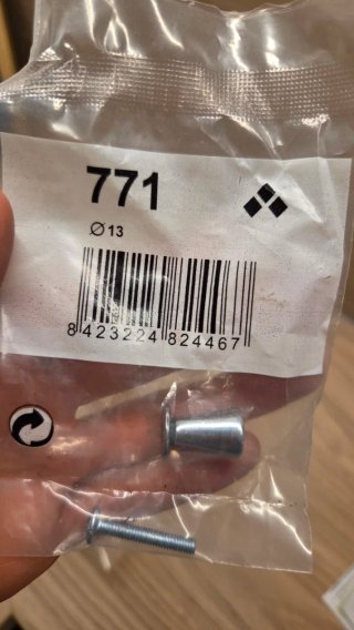 Tiradores de mueble cromados (Pack 5)
