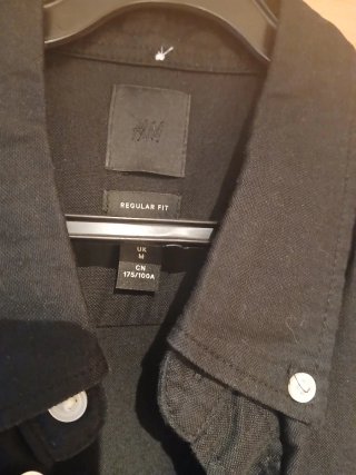 Camisa H&M Negra Talla M