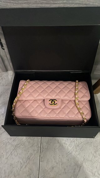 Conjunto Chanel Bolso y Cartera Rosa