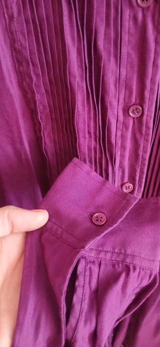Camisa Massimo Dutti morada