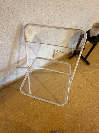8 Sillas Plegables Blancas Transparentes