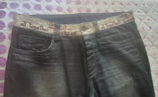 Pantalón vaquero Desigual negro/gris