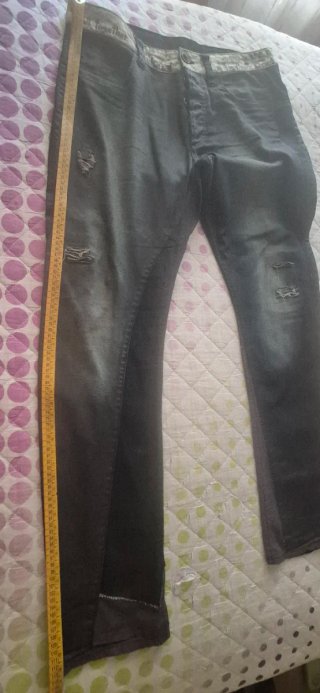 Pantalón vaquero Desigual negro/gris