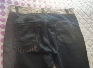Pantalón vaquero Desigual negro/gris