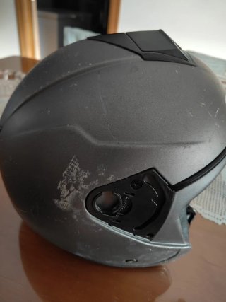 Casco Moto Jet LS2 Gris (Repuestos/Reparar)