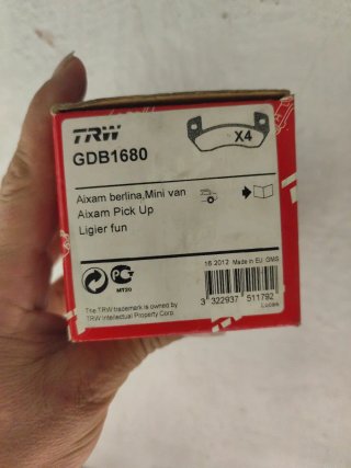 Pastillas de freno TRW GDB1680 Aixam