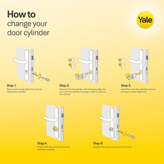 Yale Cilindro europeo Serie 1000 PLUS