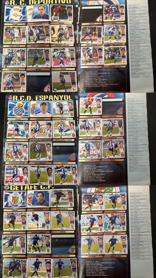 Álbum Cromos LIGA 2004-2005