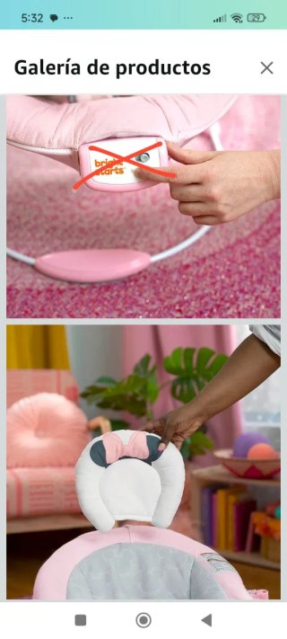 Minnie Mouse Mecedora Bebé Bright Starts