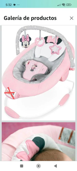 Minnie Mouse Mecedora Bebé Bright Starts