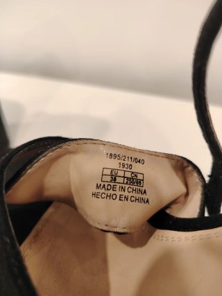 Zapatos de tacón negros plataforma