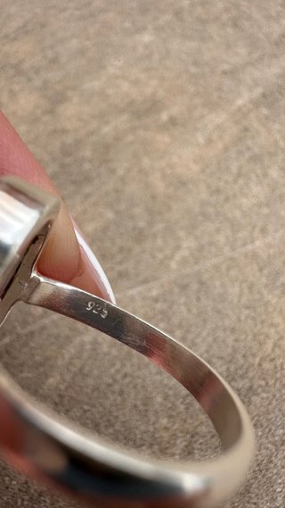 Anillo Plata Piedra Luna Lágrima