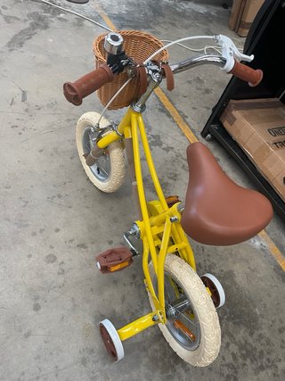 Bicicleta infantil 14 pulgadas amarilla