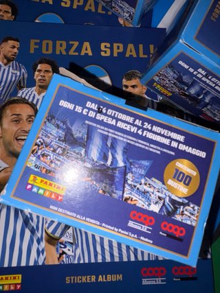 2 Album SPAL Panini + 3 Box Bustine